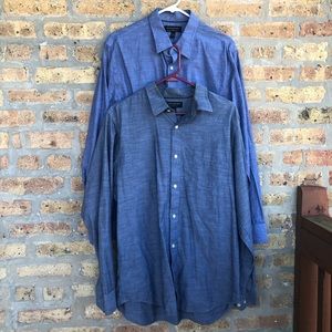 2 Pk Bundle - Men's Banana Republic Button Down Shirts